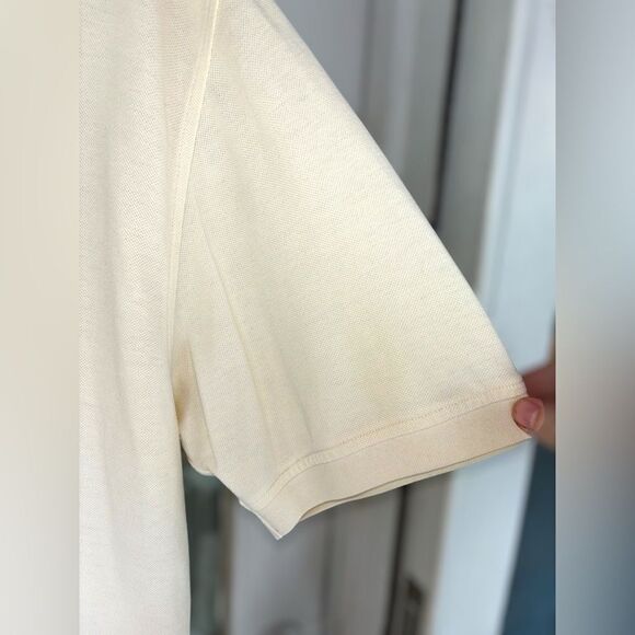 Jos A. Bank Mens XL Solid Ivory Short Sleeve Stays Cool Relaxed Fit Polo Shirt - Picture 3 of 8